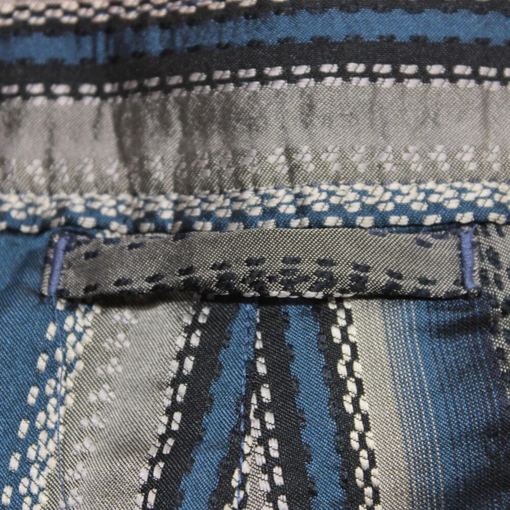 Orlebar Brown NWT Swim Suit Size 36 US In Blue Striped 100% Polyester Bulldog